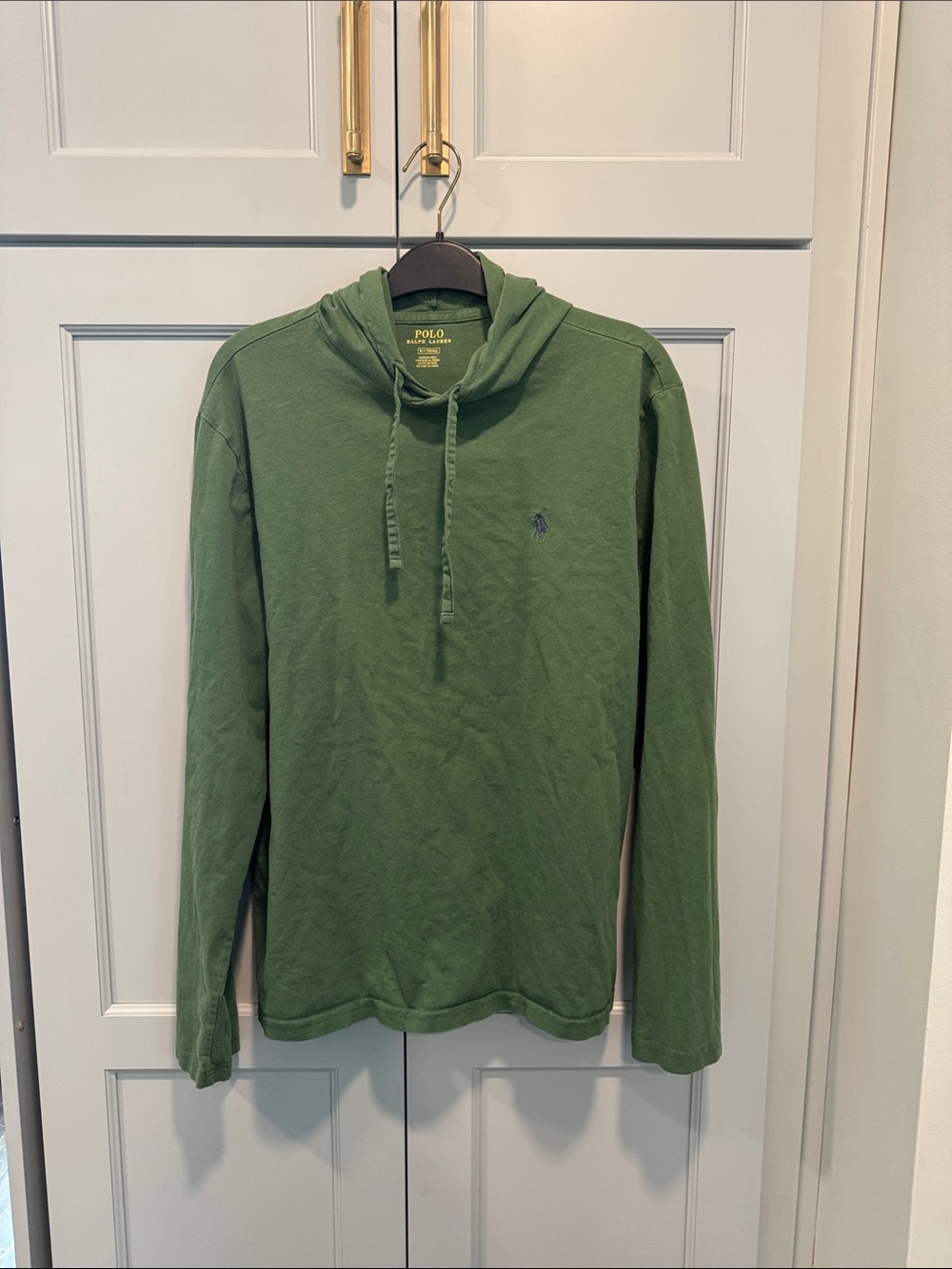 Polo by Ralph Lauren Green Hooded Long Sleeve Shirt
